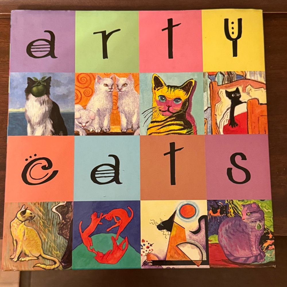 Arty Cats book witty take on history and a great gift for cat and art lovers!